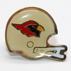 Vintage NFL St. Louis Cardinals Enamel Helmet Pin Lapel Tie Hat Butterfly Clutch